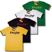 View Item Classic Dunlop Retro Tipped Crew Neck Sports T Shirt Green / Mustard / White / N